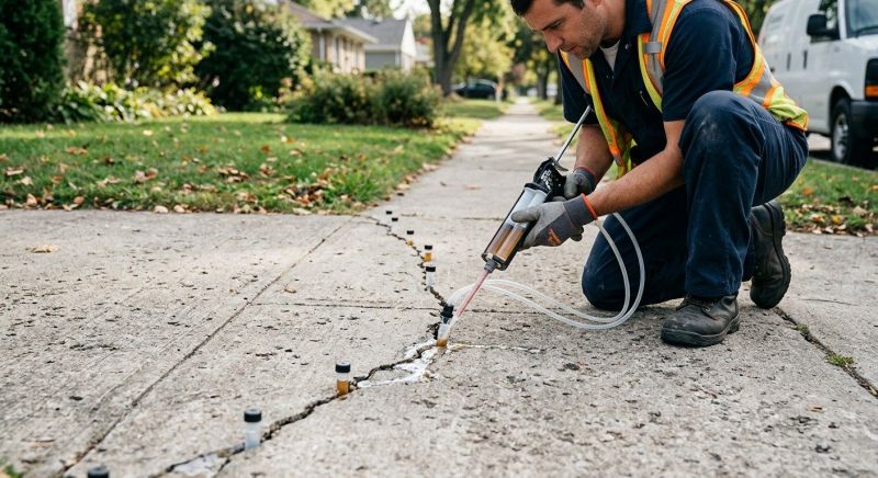 Concrete Settlement Repair in Des Moines, IA