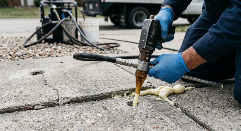 Driveway Slab Lifting in West Des Moines, IA