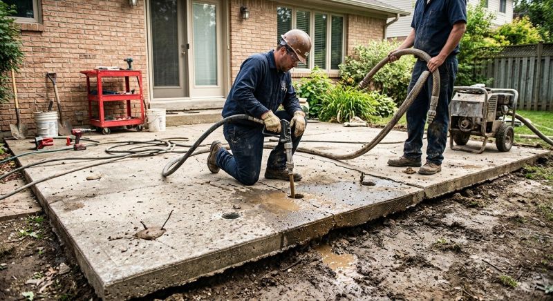 Patio Leveling in San Antonio, TX