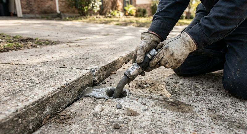Sunken Driveway Lifting in Des Moines, IA