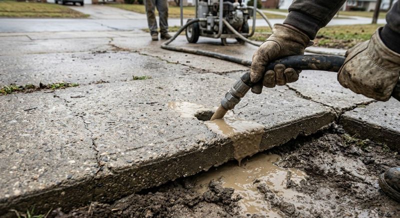 Sunken Slab Repair in West Des Moines, IA